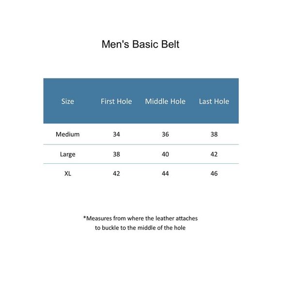 CTM Men's Basic Belt - Picture 3 of 3
